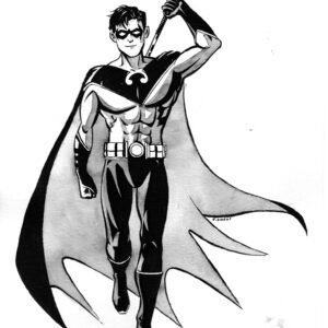 RR_TT_Inks Red Robin - Titans Together 9x12