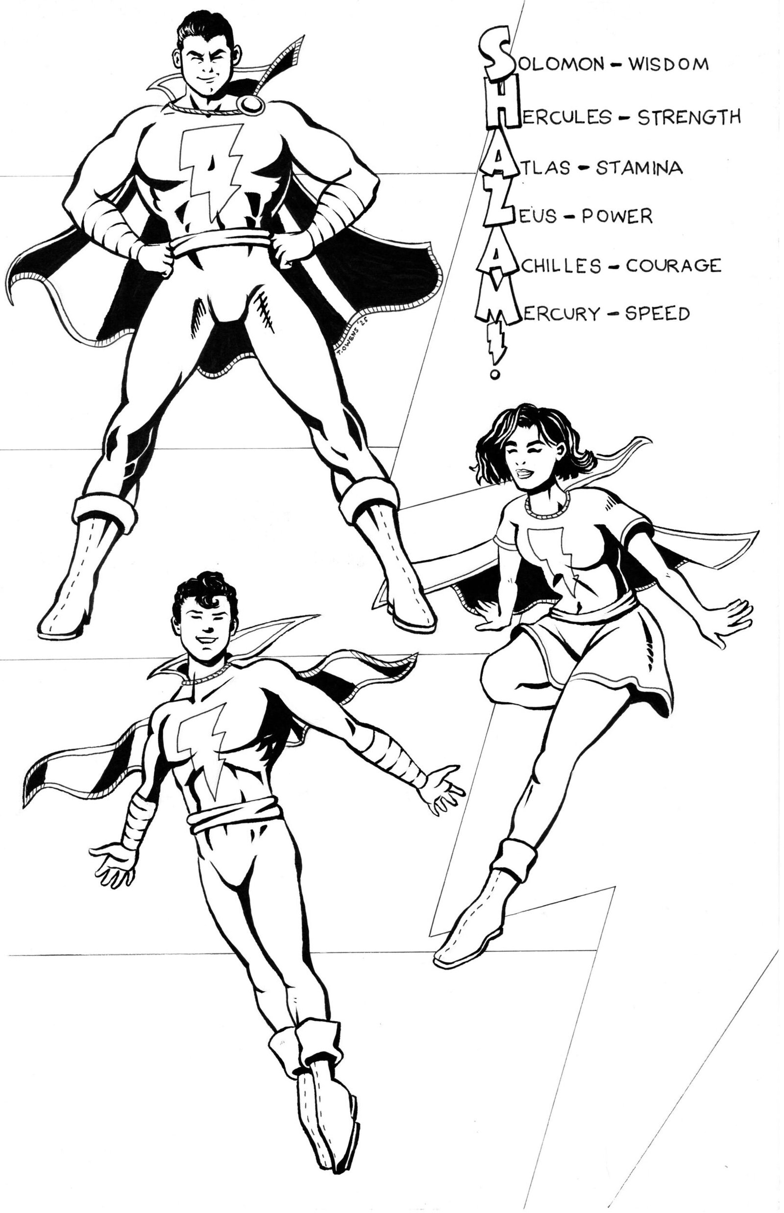 SHAZAM! Family 11x17